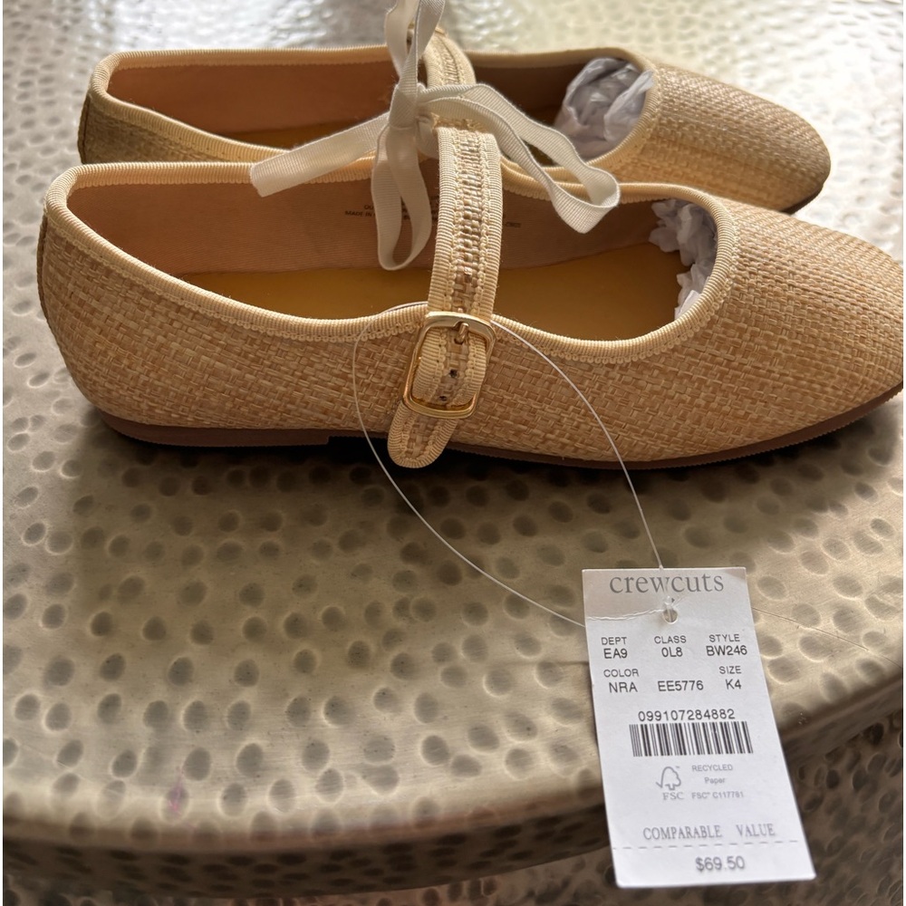 J Crew Woven Mary Jane Flats - Kids 4
